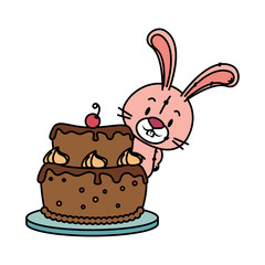 cute little rabbit character