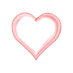 vector grunge heart, Valentine day, illustration vintage design element. Hand drawn style illustration with a grunge effect. Hearts with grunge texture.