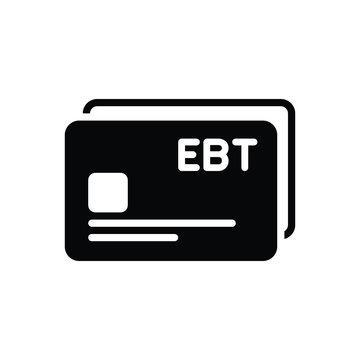 Black solid icon for ebt 