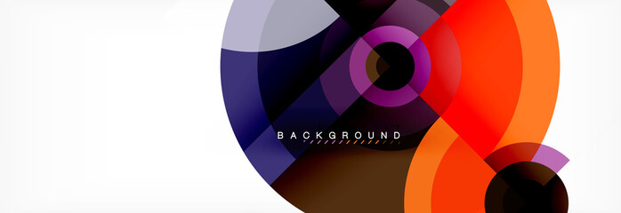 Fototapeta premium Geometric circle abstract background, creative geometric wallpaper.