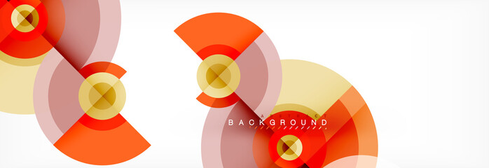 Geometric circle abstract background, creative geometric wallpaper.