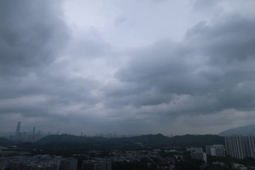 Fototapeta na wymiar Hong Kong Cloudy Day