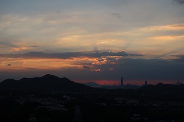 Fototapeta premium Hong Kong Sunset 
