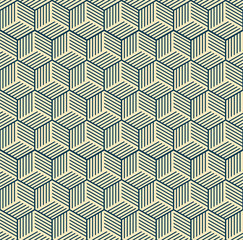 seamless pattern, geometric, cube