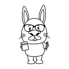 cute little rabbit character