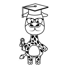 cute little giraffe character