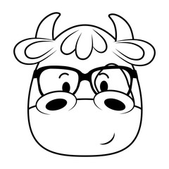 cute little cow character