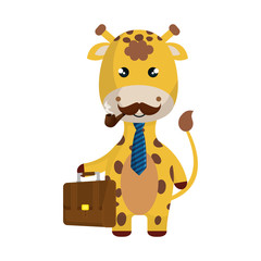 cute little giraffe character