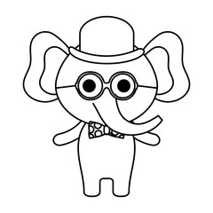 cute little elephant character