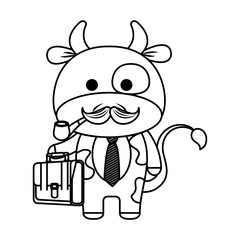 cute little cow character