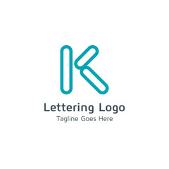 Lettering K Vector