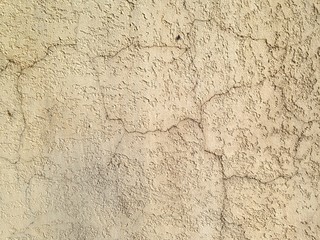 white painted old concrete wall