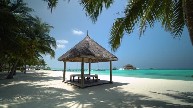 View of tropical Beach in the Maldives.