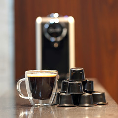 Capsule Coffee and Machine