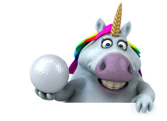 Fun unicorn - 3D Illustration © Julien Tromeur