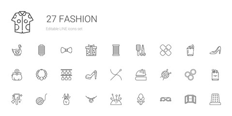 fashion icons set