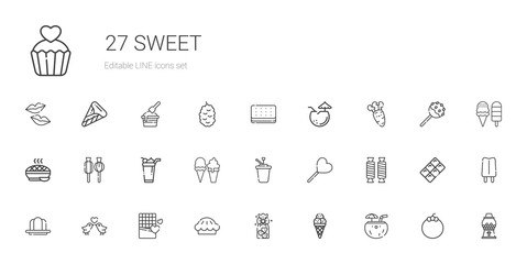 sweet icons set