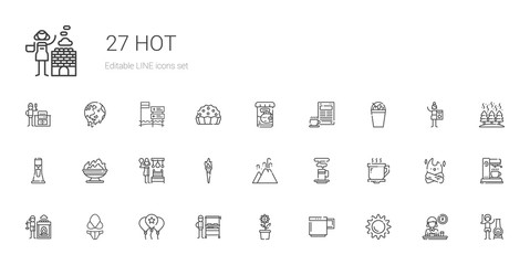 hot icons set