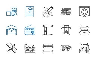 station icons set