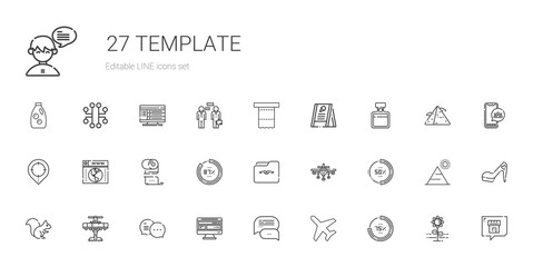 template icons set