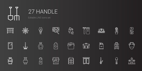 Fototapeta premium handle icons set