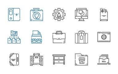 portfolio icons set