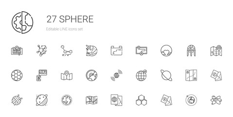 sphere icons set