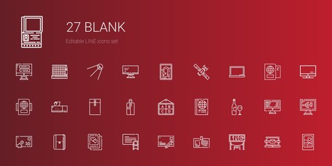 blank icons set