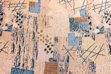 fabric texture with geometric shapes