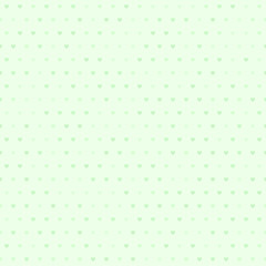 Green heart pattern. Seamless vector