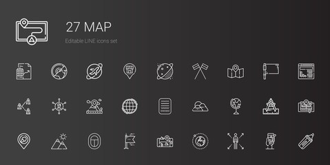 map icons set