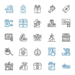 coupon icons set