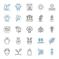 spring icons set