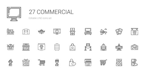 commercial icons set