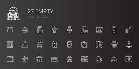 empty icons set