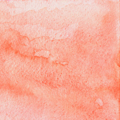 pink coral watercolor background. Great design element for brochure, banner, cover, booklet, UI, UX, flyer, card, poster