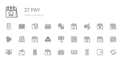 pay icons set