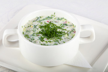 Okroshka soup