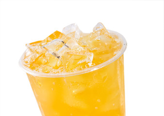 Iced orange juice