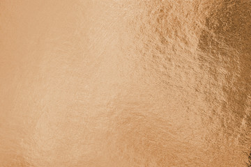 Copper foil shiny wrapping paper texture background for wall paper decoration element.