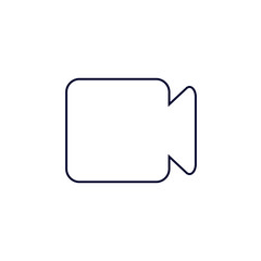 Video Camera simple icon. Movie or Cinema sign. Multimedia symbol. Quality design elements.