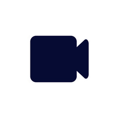 Video Camera simple icon. Movie or Cinema sign. Multimedia symbol. Quality design elements.