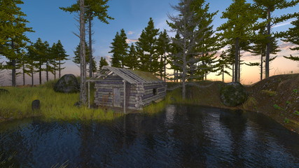 Fototapeta premium コテージ