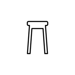 stool icon. vector illustration