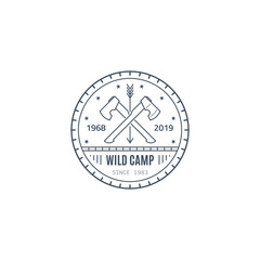 Wild camp logo