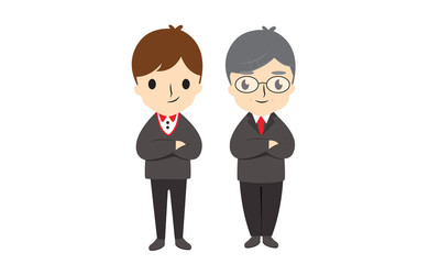 Business man cartoon vector