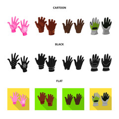 Fototapeta premium Vector illustration of silhouette and safety symbol. Collection of silhouette and comfort stock vector illustration.