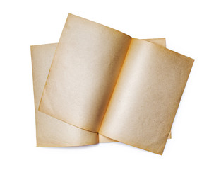 Mock up of empty old vintage book pages