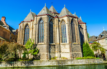Fototapeta na wymiar St. Michels church in Ghent, Belgium