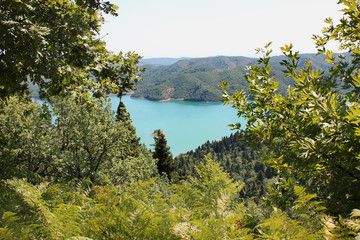 Artificial Lake Plastira of Karditsa central Greece Europe